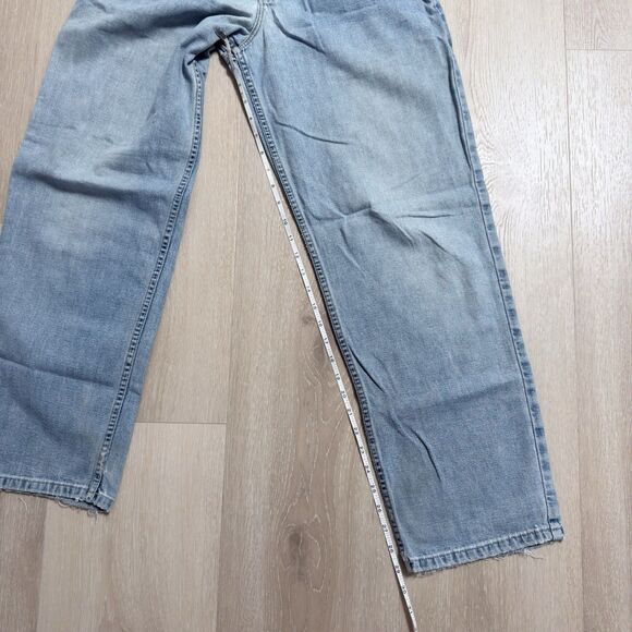 VTG 90s GAP Wide Leg Jeans Made in USA 28x30 Baggy Thrashed Grunge Skater Unisex - Picture 11 of 16